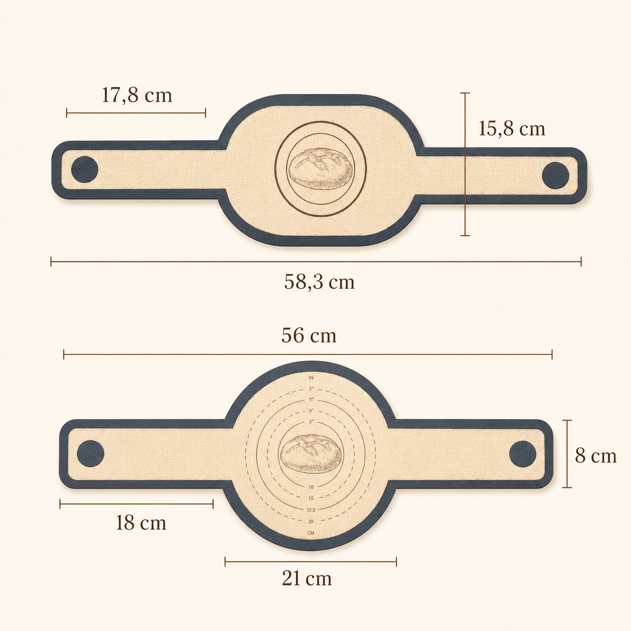 Tapis de Cuisson – Rond ou Ovale