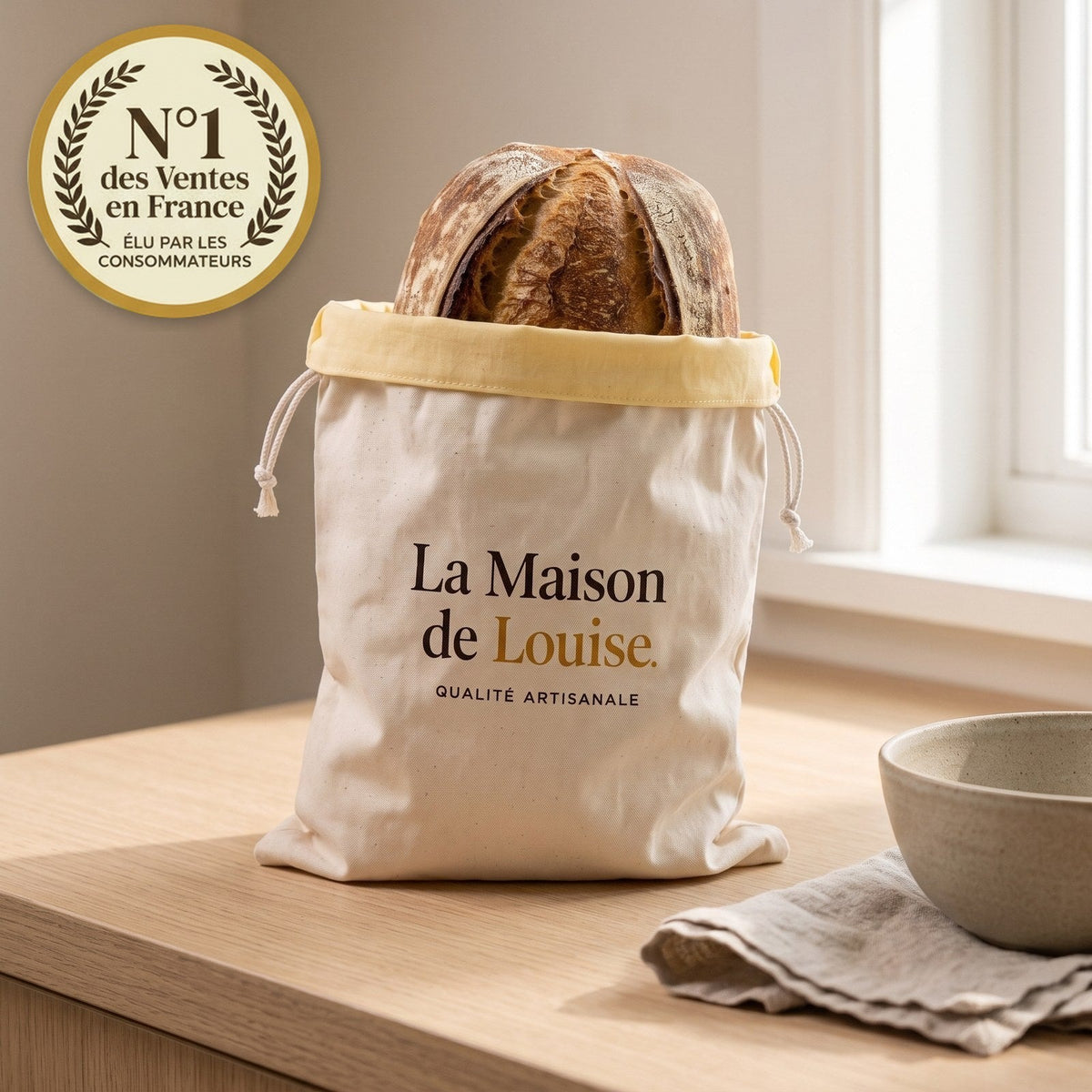 Sac à pain en cire d'abeille La Maison de Louise, N°1 des ventes en France